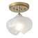 Ume One Light Semi-Flush Mount in Modern Brass (39|121372SKT8686FD0710)