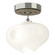 Ume One Light Semi-Flush Mount in Sterling (39|121372SKT8584FD0710)