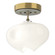 Ume One Light Semi-Flush Mount in Sterling (39|121372SKT8502FD0710)