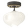 Ume One Light Semi-Flush Mount in Natural Iron (39|121372SKT2086FD0710)