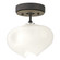 Ume One Light Semi-Flush Mount in Natural Iron (39|121372SKT2084FD0710)