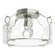 Bow One Light Semi-Flush Mount in Sterling (39|121142SKT85LL0218)