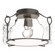Bow One Light Semi-Flush Mount in Dark Smoke (39|121142SKT07LL0218)