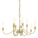 Lisse Ten Light Chandelier in Modern Brass (39|106030SKT86) Lisse Ten Light Chandelier in Modern Brass (39|106030SKT86)