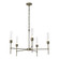 Vela Five Light Chandelier in Soft Gold (39|105045SKT84ZM0611)