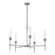 Vela Five Light Chandelier in Vintage Platinum (39|105045SKT82ZM0611)