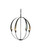 Cirque Four Light Chandelier in Black (39|104203SKT10)