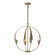 Cirque Four Light Chandelier in Modern Brass (39|104201SKT86)