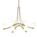 Ribbon Six Light Chandelier in Ink (39|104106SKT89GG0236)