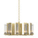New Town Ten Light Chandelier in Modern Brass (39|103290SKT86II0184)