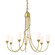 Flora Seven Light Chandelier in Modern Brass (39|103049SKT86GG0444)