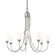 Flora Seven Light Chandelier in Sterling (39|103049SKT85GG0444)