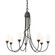 Flora Seven Light Chandelier in Natural Iron (39|103049SKT20GG0444)