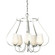 Flora Five Light Chandelier in Sterling (39|103045SKT85GG0303)