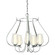 Flora Five Light Chandelier in Vintage Platinum (39|103045SKT82ZS0354)