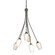 Flora Six Light Chandelier in Ink (39|103043SKT89GG0303)