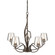 Flora Five Light Chandelier in Bronze (39|103040SKT05ZM0236)