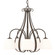 Sweeping Taper Five Light Chandelier in Bronze (39|101445SKT05GG0001)