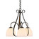 Sweeping Taper Three Light Chandelier in Oil Rubbed Bronze (39|101441SKT14GG0001)