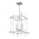 Tura Four Light Chandelier in Vintage Platinum (39|101316SKT82)