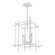 Tura Four Light Chandelier in White (39|101316SKT02)