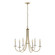 Simple Lines Six Light Chandelier in Ink (39|101160SKT89)