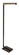Jay LED Floor Lamp in Black With Polished Nickel (30|JLED500BLK)