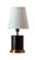 Geo One Light Table Lamp in Mahogany Bronze With Weathered Brass Accents (30|GEO311)