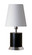 Geo One Light Table Lamp in Black Matte With Chrome Accents (30|GEO310)