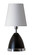Geo One Light Table Lamp in Black Matte w/Chrome (30|GEO210)