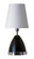 Geo One Light Table Lamp in Black Matte With Chrome Accents (30|GEO210)