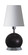 Geo One Light Table Lamp in Black Matte With Chrome Accents (30|GEO110)