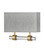 Luster Heathered Gray LED Wall Sconce in Heritage Brass (13|41603HB)