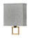 Link Heathered Gray LED Wall Sconce in Black (13|41301BK)
