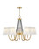 Aston LED Chandelier in Heritage Brass (13|37386HB)