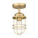 Seaport One Light Semi-Flush Mount in Brushed Champagne Brass (62|9808SFBCB)