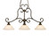 Heartwood Three Light Linear Pendant in Burnt Sienna (62|806310BUS)