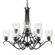 Parrish Nine Light Chandelier in Matte Black (62|80019BLKSD)