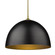 Zoey One Light Pendant in Olympic Gold (62|6956LOGBLK)
