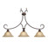 Lancaster Three Light Linear Pendant in Rubbed Bronze (62|600510RBZ)