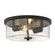 Rayne Two Light Flush Mount in Matte Black (62|4307FMBLKSD)