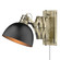 Hawthorn AB One Light Wall Sconce in Aged Brass (62|3824A1WABBLK)
