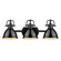 Duncan BCB Three Light Bath Vanity in Matte Black (62|3602BA3BLKBK)