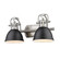 Duncan Two Light Bath Vanity in Pewter (62|3602BA2PWBLK)