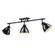 Duncan Three Light Semi-Flush Mount in Matte Black (62|36023SFBLKBK)