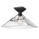Kepler One Light Semi-Flush Mount in Matte Black (62|3308SFBLKWTG)