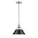 Orwell AB One Light Pendant in Aged Brass (62|3306MABBLK)