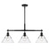 Orwell Three Light Linear Pendant in Matte Black (62|3306LPBLKCLR)