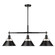 Orwell Three Light Linear Pendant in Matte Black (62|3306LPBLKBLK)