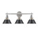 Orwell Three Light Bath Vanity in Pewter (62|3306BA3PWBLK)